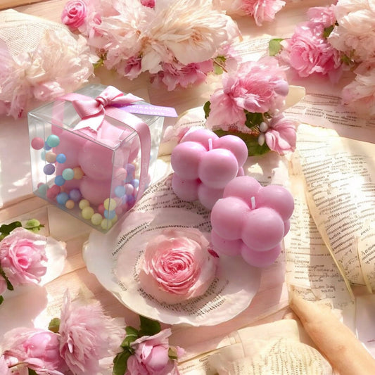 Bougies bulles mini, parfaites comme cadeaux de mariage, fiançailles ou anniversaires. - FUDA Invitation