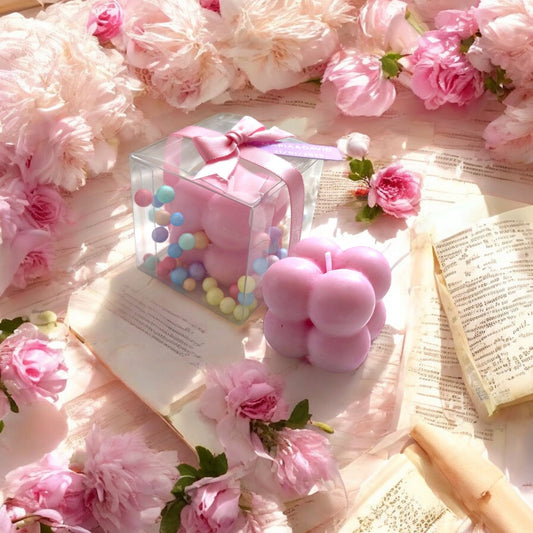 Bougies bulles mini, parfaites comme cadeaux de mariage, fiançailles ou anniversaires. - FUDA Invitation